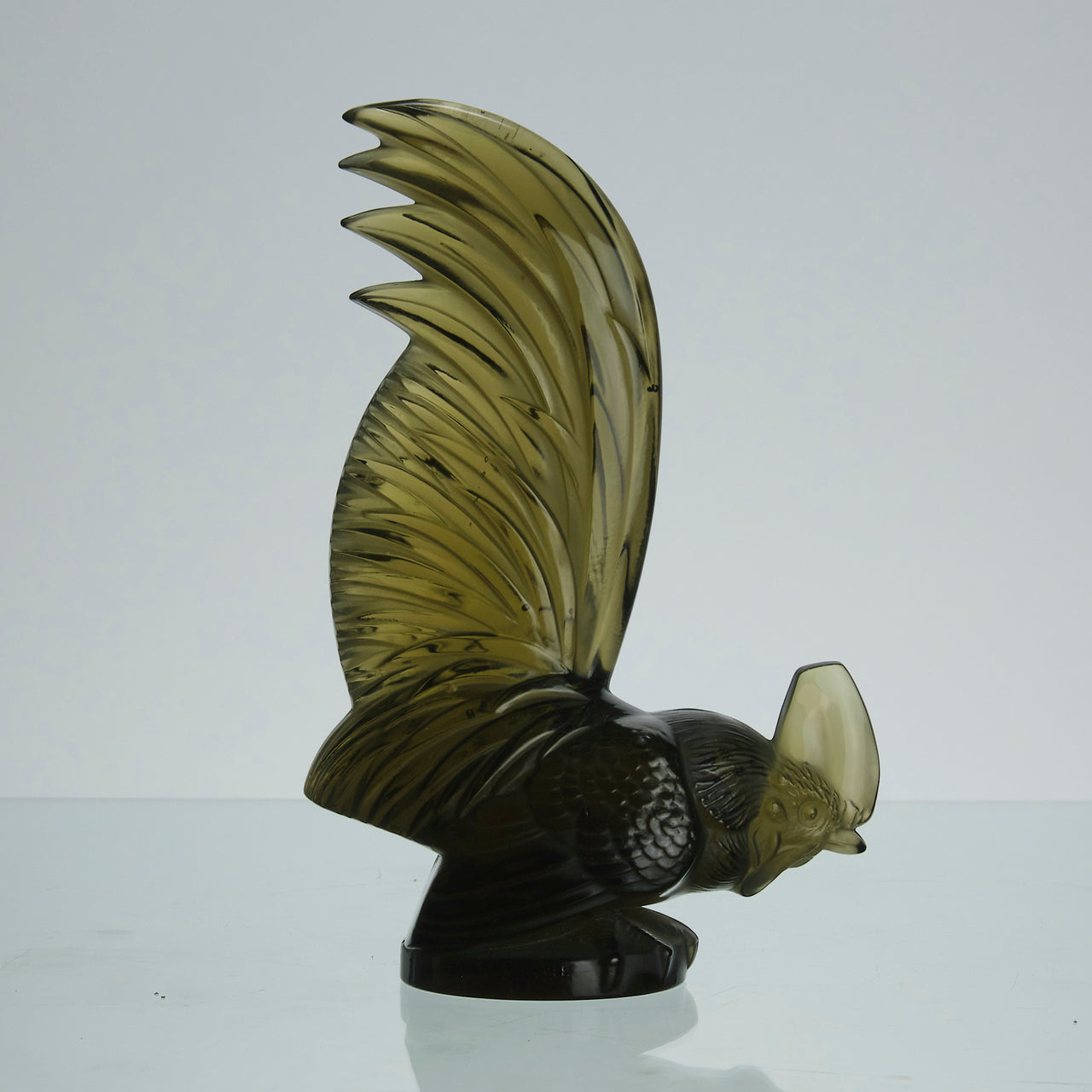 Coq Nain - lalique car mascot - Art Deco Glass - Hickmet Fine Arts