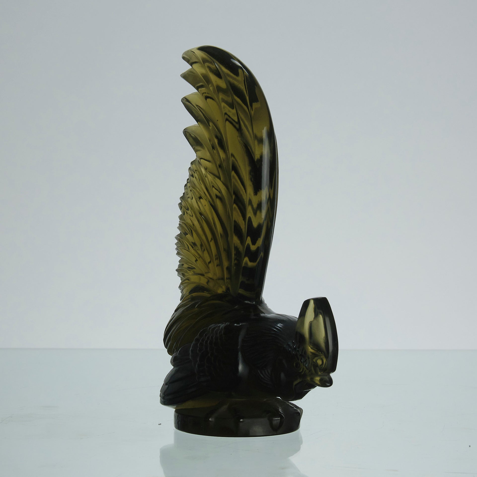 Coq Nain - lalique car mascot - Art Deco Glass - Hickmet Fine Arts
