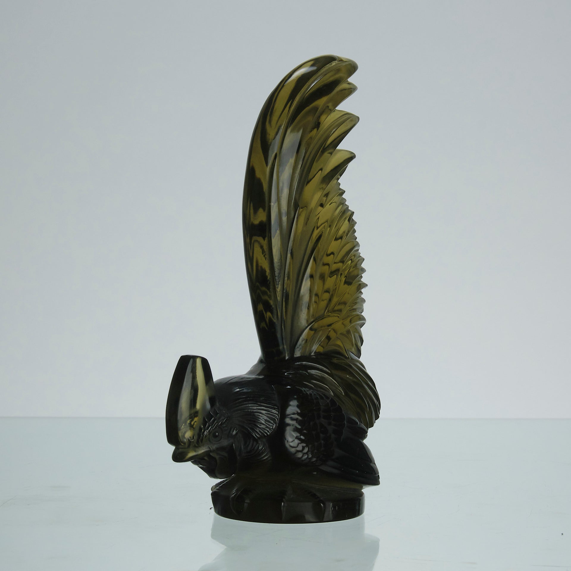 Coq Nain - lalique car mascot - Art Deco Glass - Hickmet Fine Arts