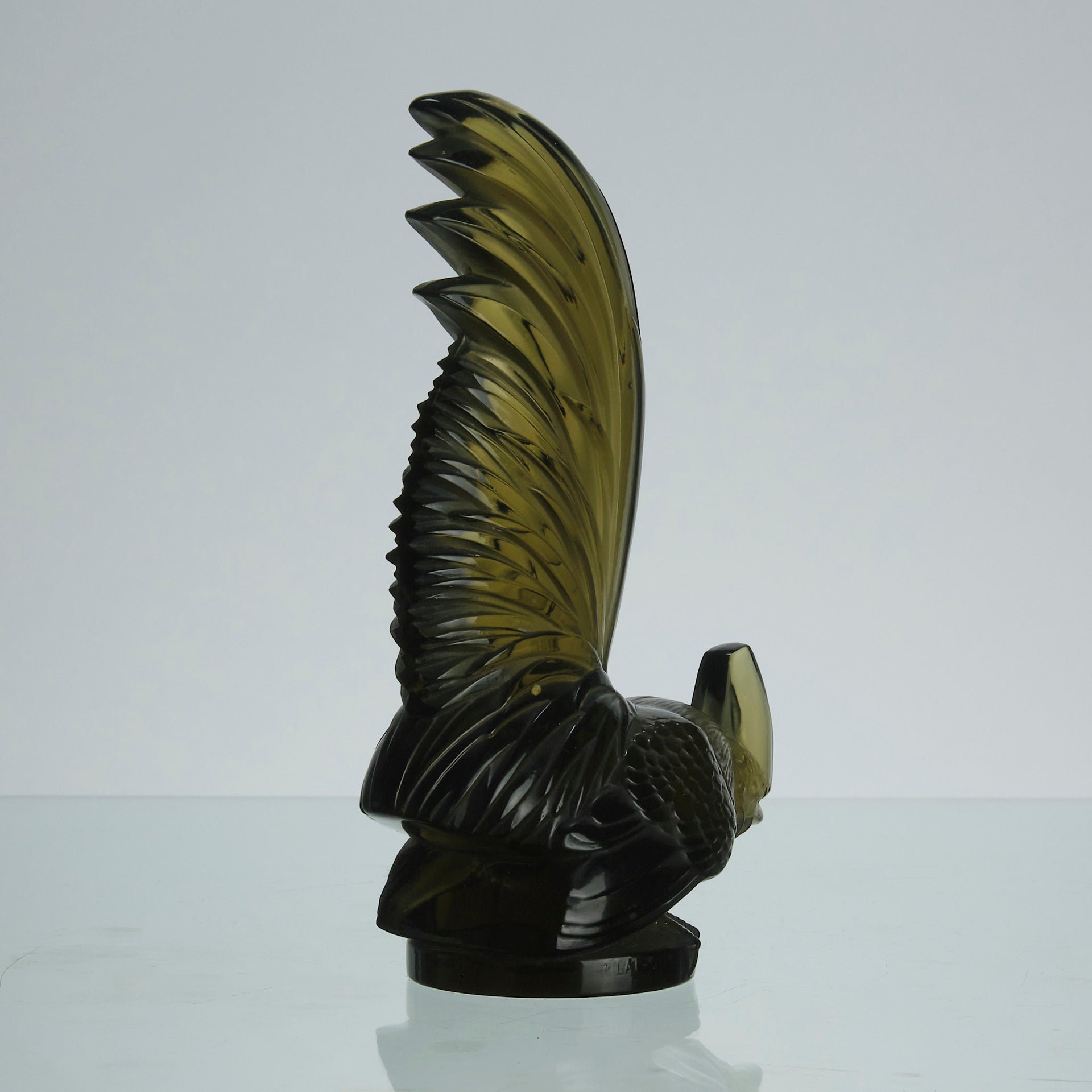 Coq Nain - lalique car mascot - Art Deco Glass - Hickmet Fine Arts
