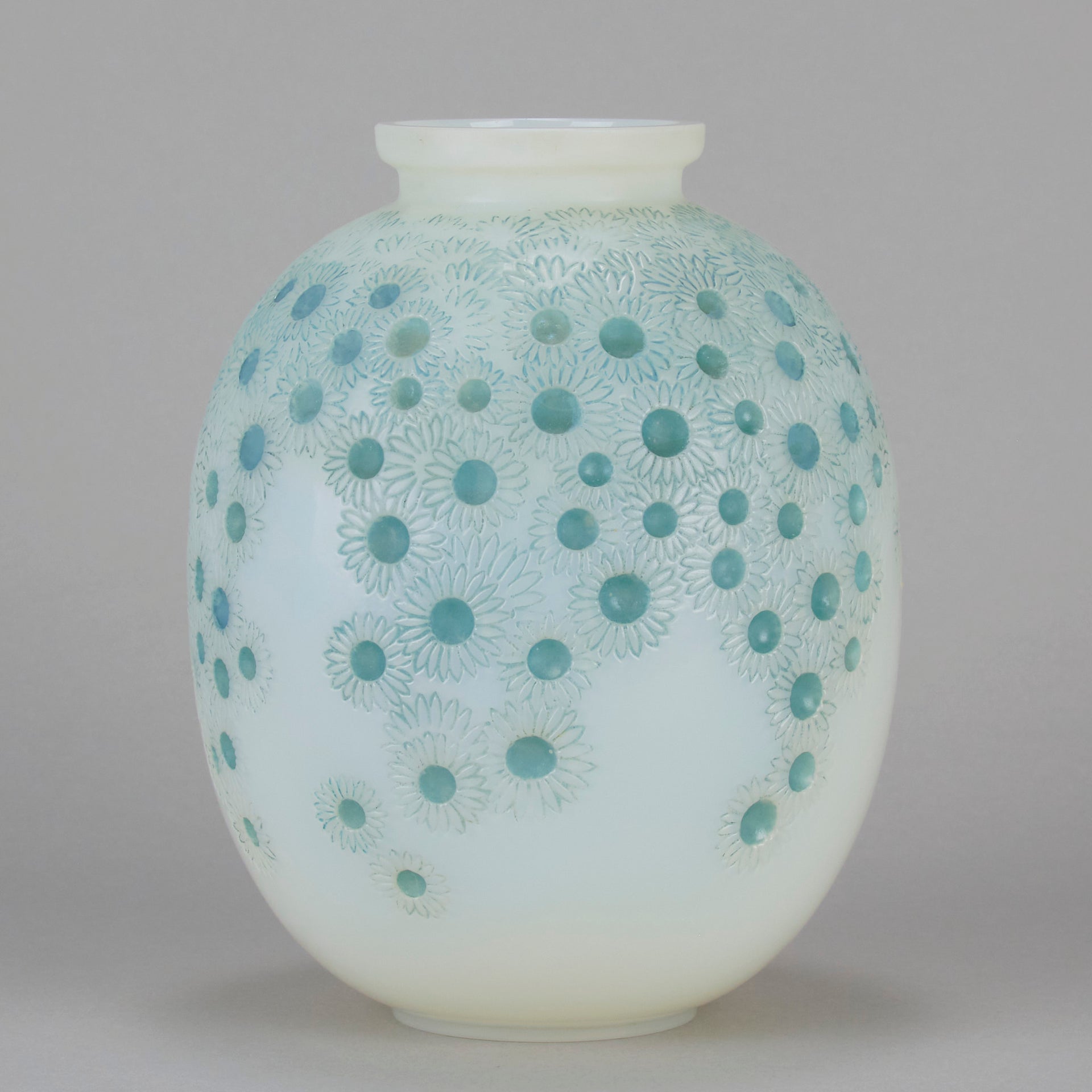 Lalique Marguerites Vase - Rene Lalique Glass - Hickmet Fine Arts