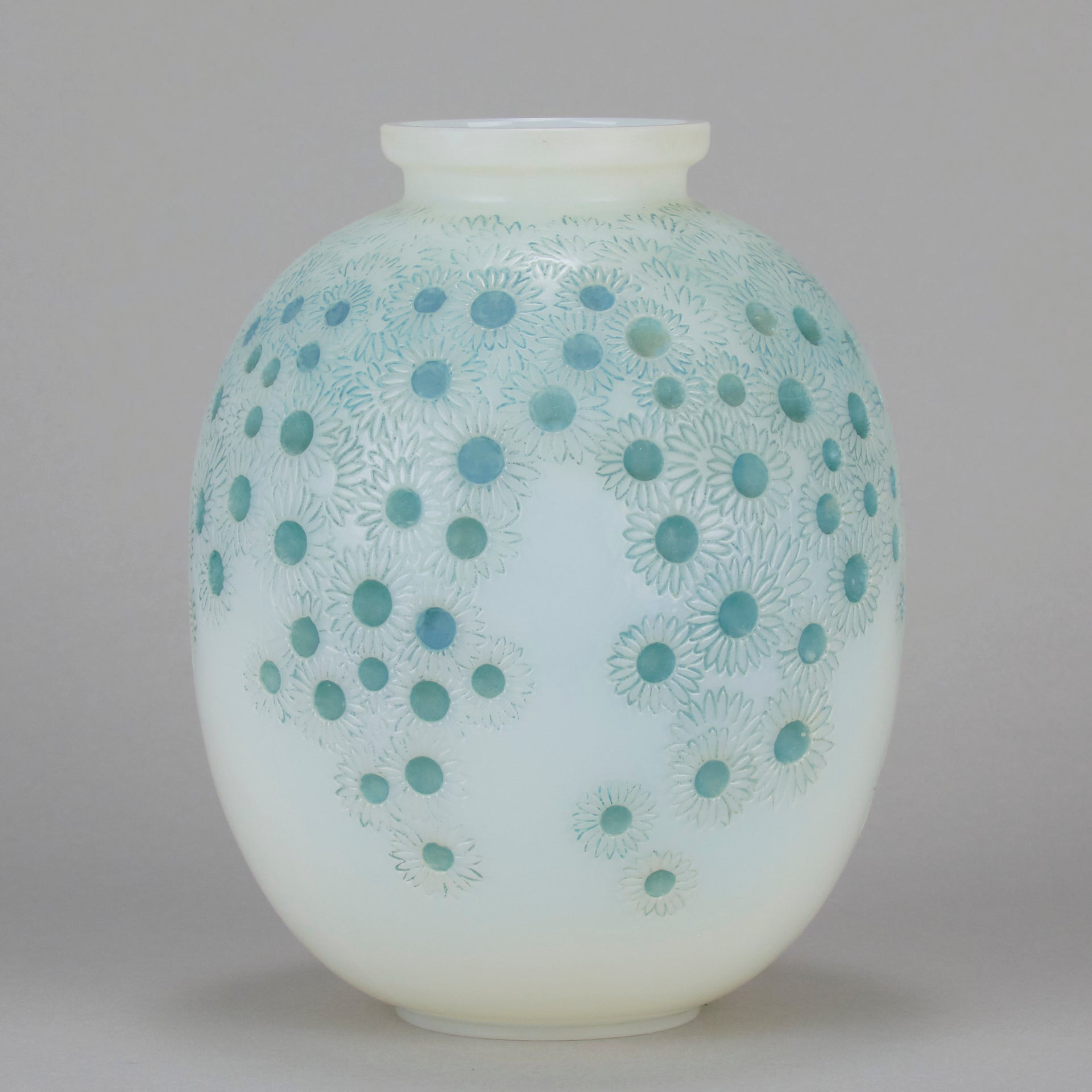 Lalique Marguerites Vase - Rene Lalique Glass - Hickmet Fine Arts