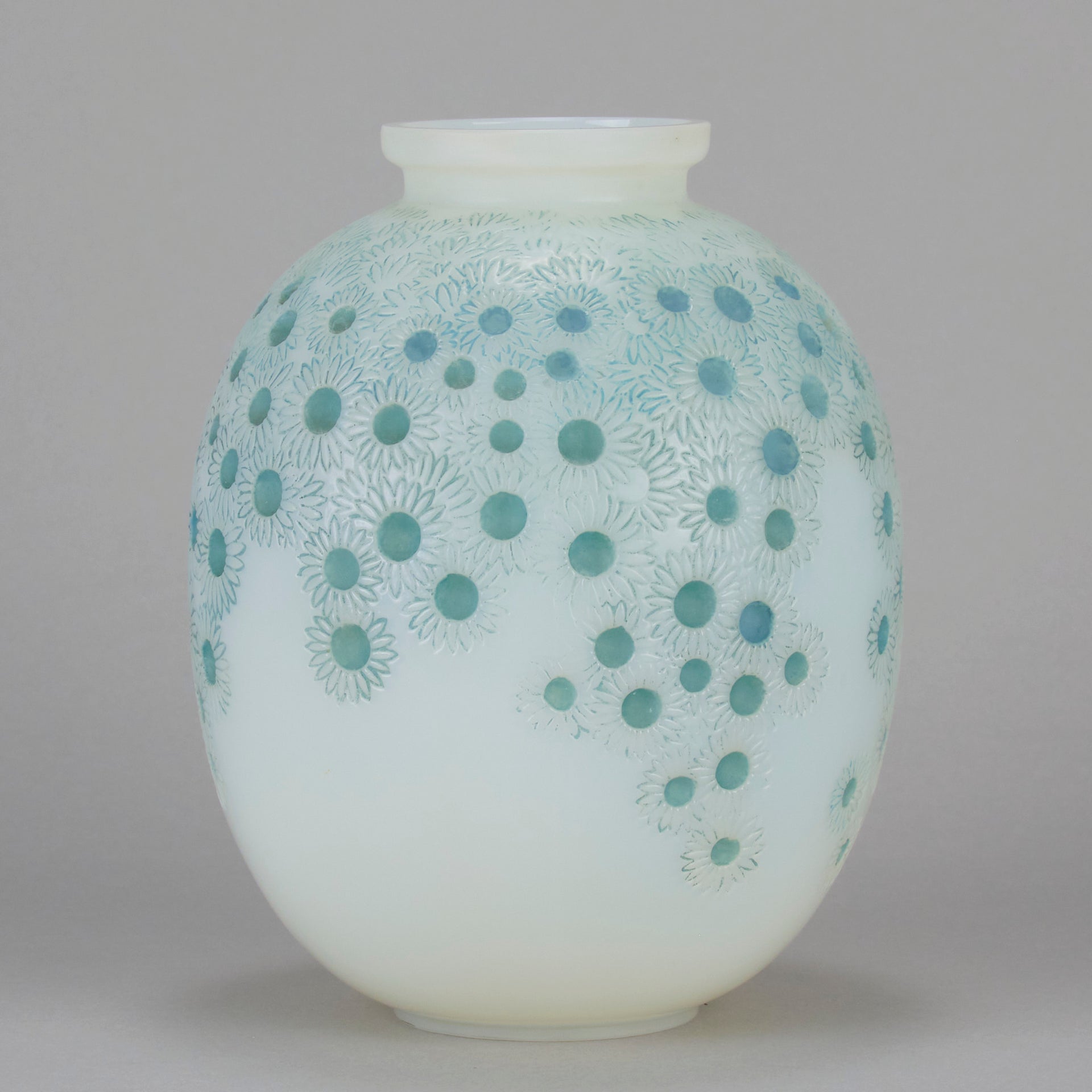 Lalique Marguerites Vase - Rene Lalique Glass - Hickmet Fine Arts