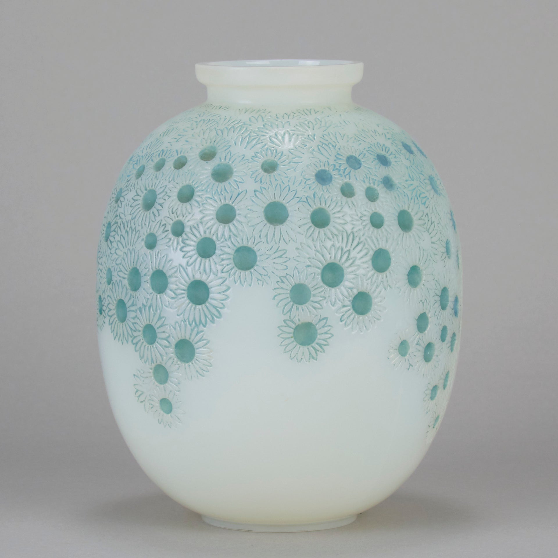 Lalique Marguerites Vase - Rene Lalique Glass - Hickmet Fine Arts