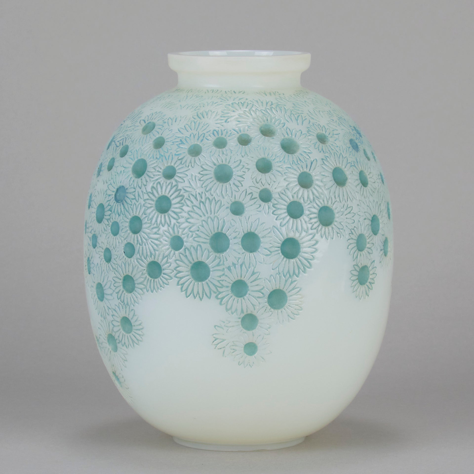 Lalique Marguerites Vase - Rene Lalique Glass - Hickmet Fine Arts