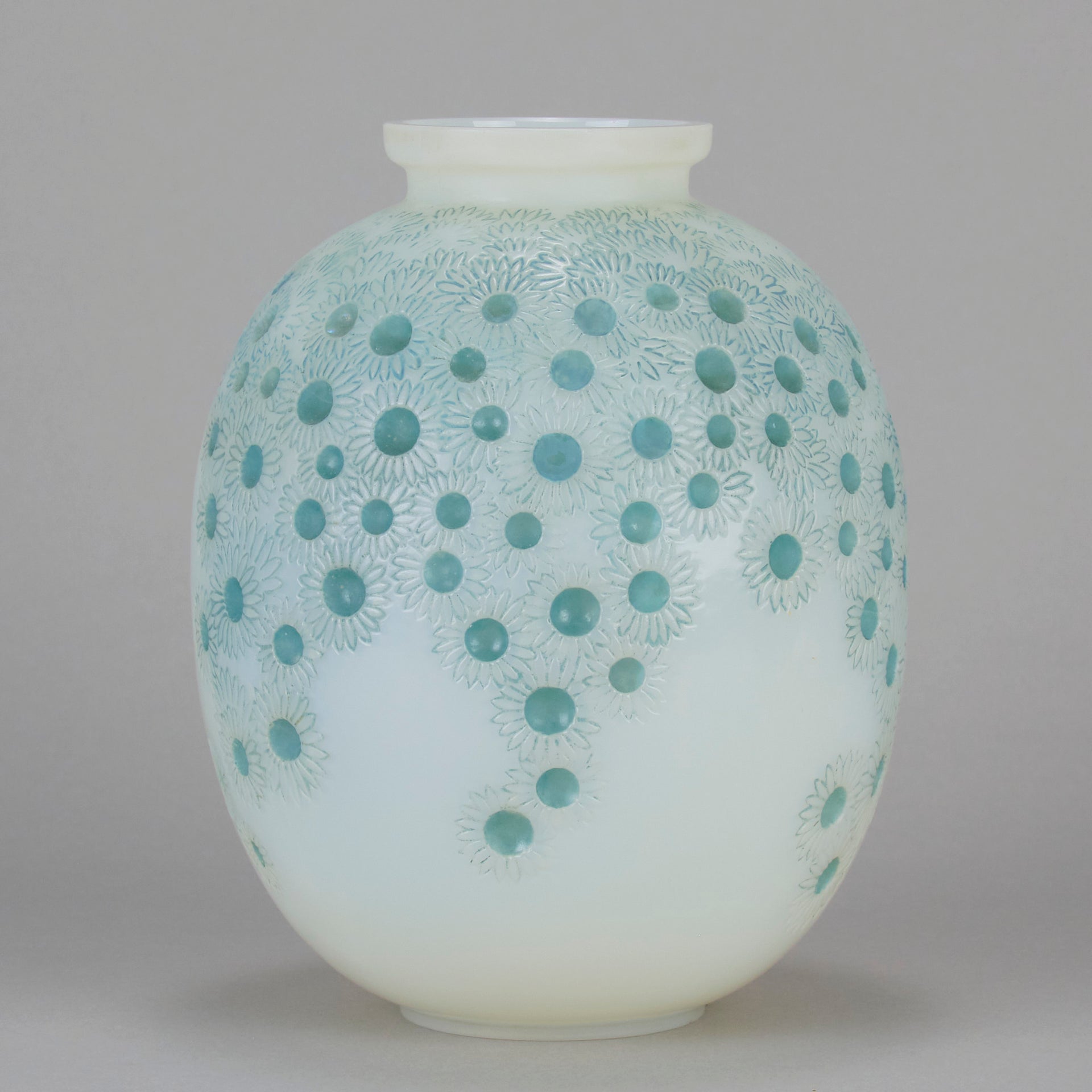 Lalique Marguerites Vase - Rene Lalique Glass - Hickmet Fine Arts