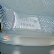 Perche Car Mascot by René Lalique a 20th Century Art Deco opalescent glass car mascot modelled as a swimming perch with excellent surface detail and deep sky blue colour