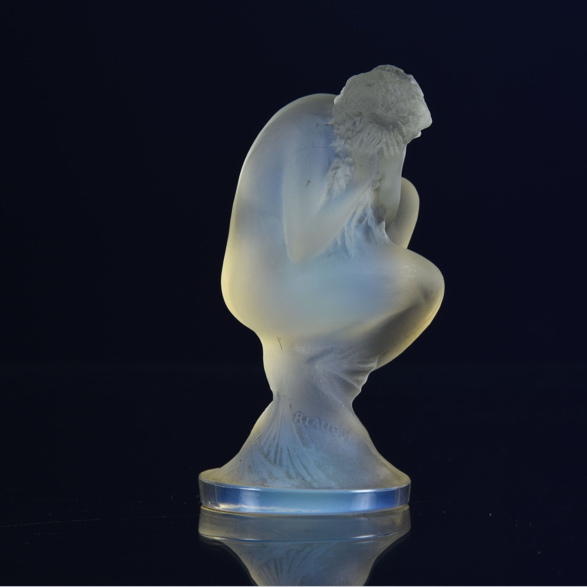 Art Deco Glass – Car mascots – Sirène - Lalique for sale – car bonnet mascots – car mascots for sale Lalique car mascot - Lalique Glass for Sale - Rene Lalique Glass – Hickmet Fine Arts