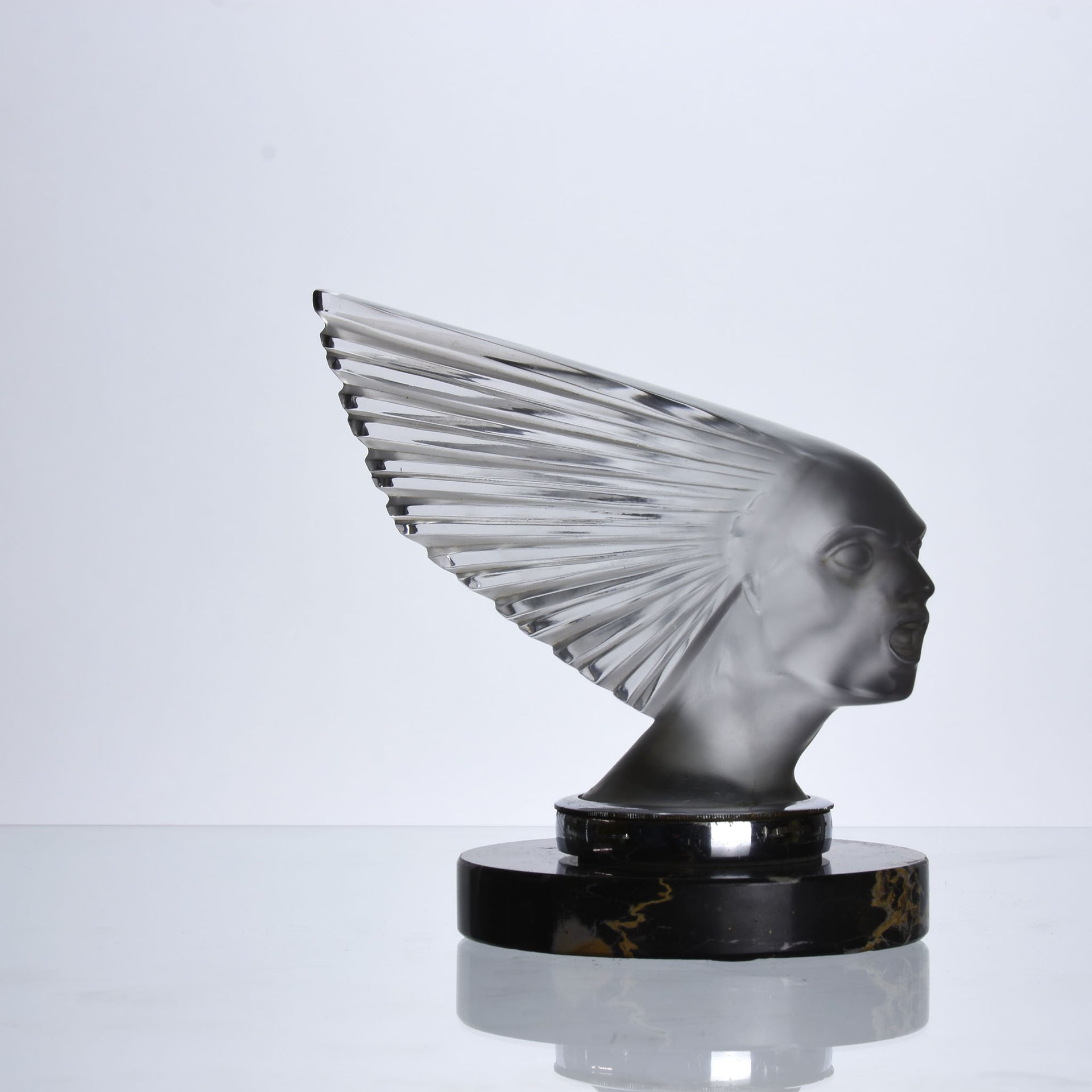 Rene Lalique Glass Mascot - Lalique Victoire - Hickmet Fine Arts