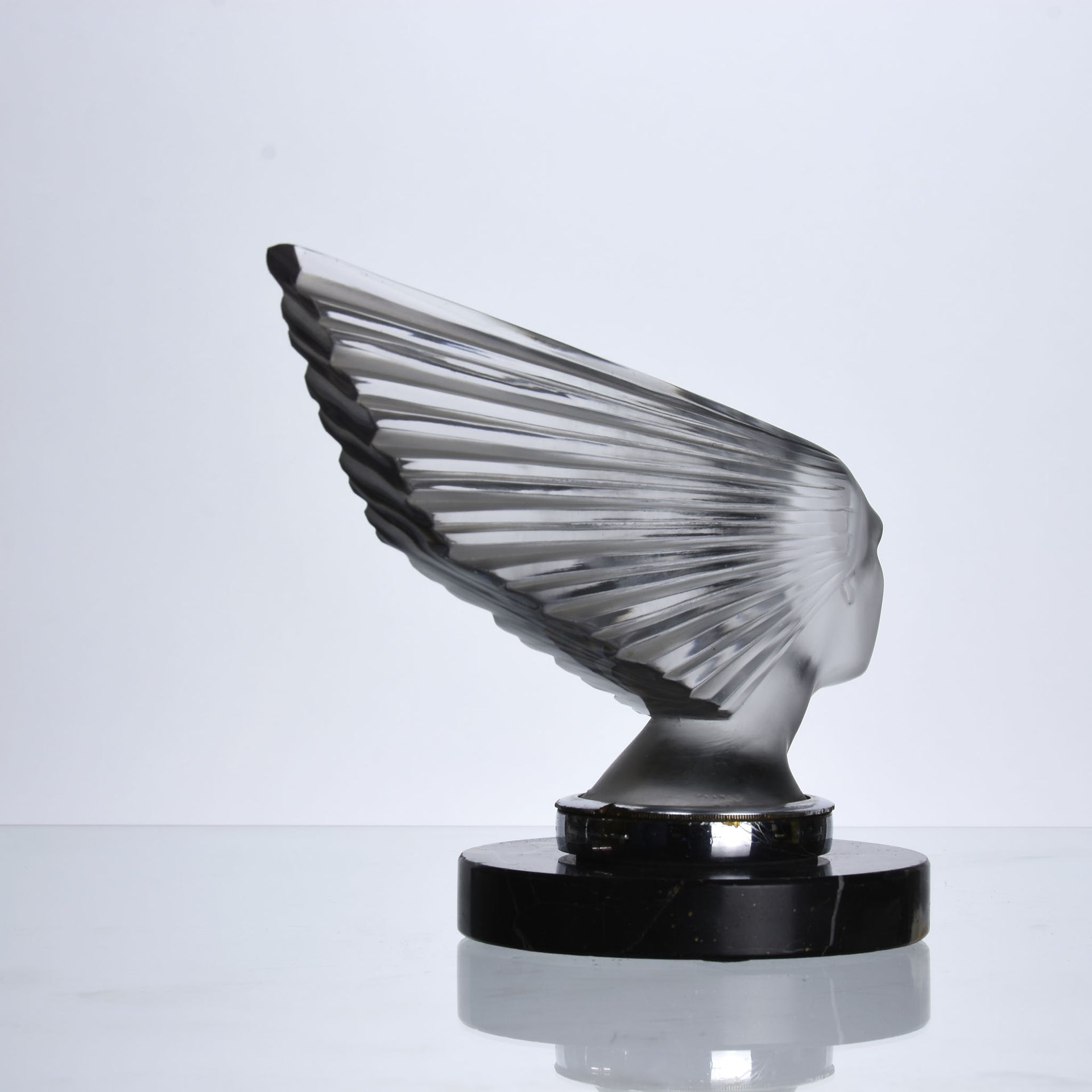 Rene Lalique Glass Mascot - Lalique Victoire - Hickmet Fine Arts