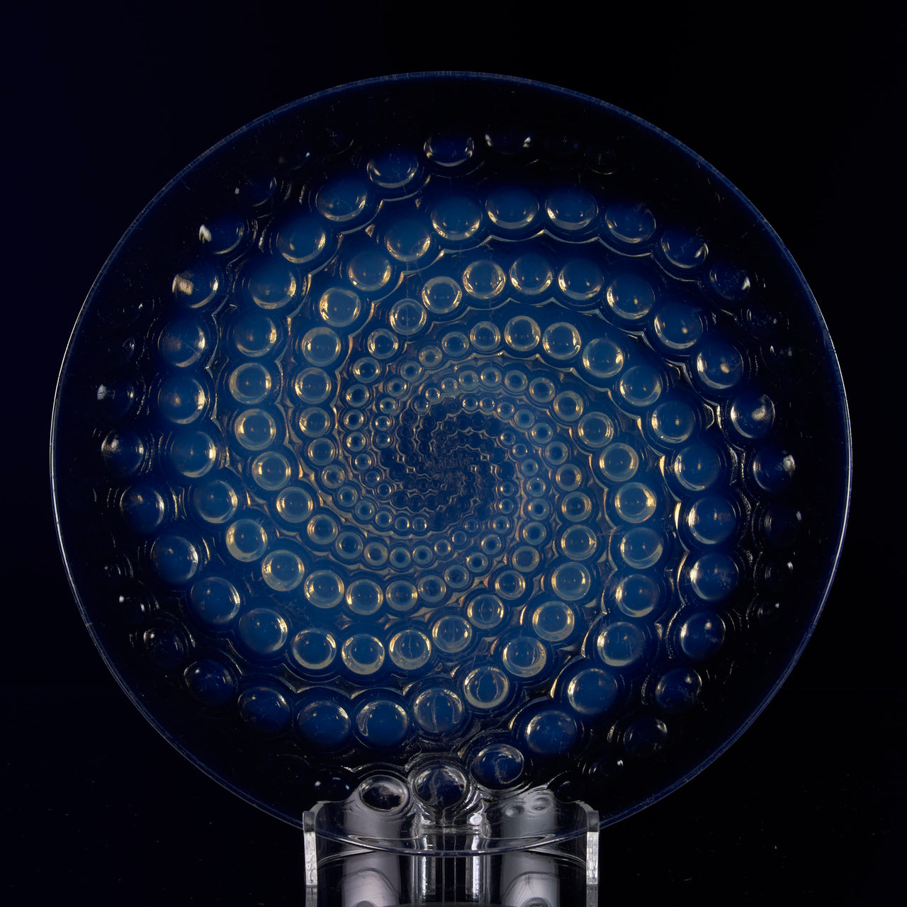 Art Deco Glass - Volutes - Lalique Plate -  Lalique for sale - Lalique Glass for Sale - Rene Lalique Glass - Hickmet Fine Arts