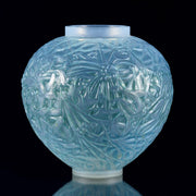 Rene Lalique Vase - Blue Gui Vase - Hickmet Fine Arts