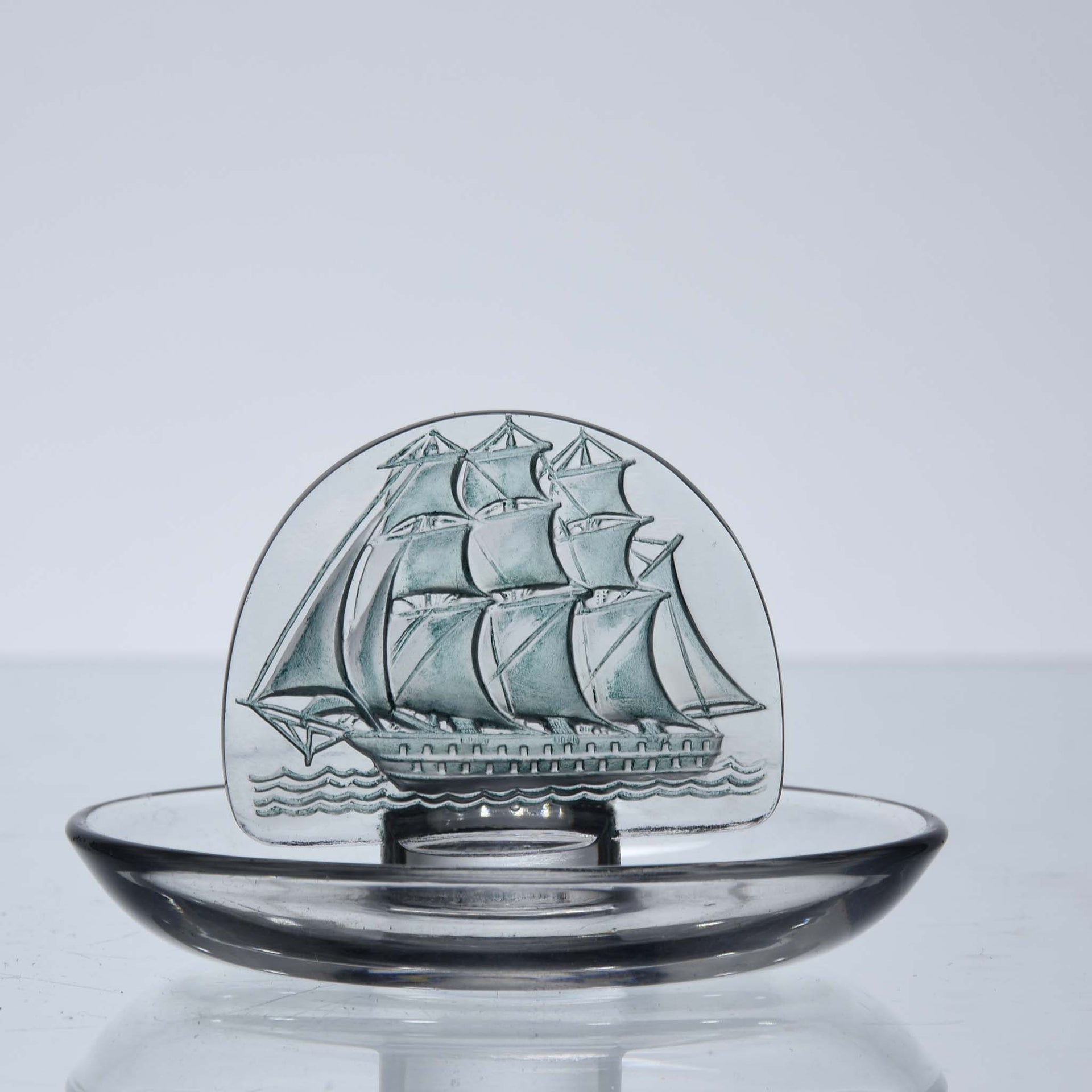 Rene Lalique Glass Caravelle Blue - Lalique Pintray - Hickmet Fine Arts