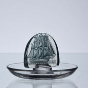 Rene Lalique Glass Caravelle Blue - Lalique Pintray - Hickmet Fine Arts