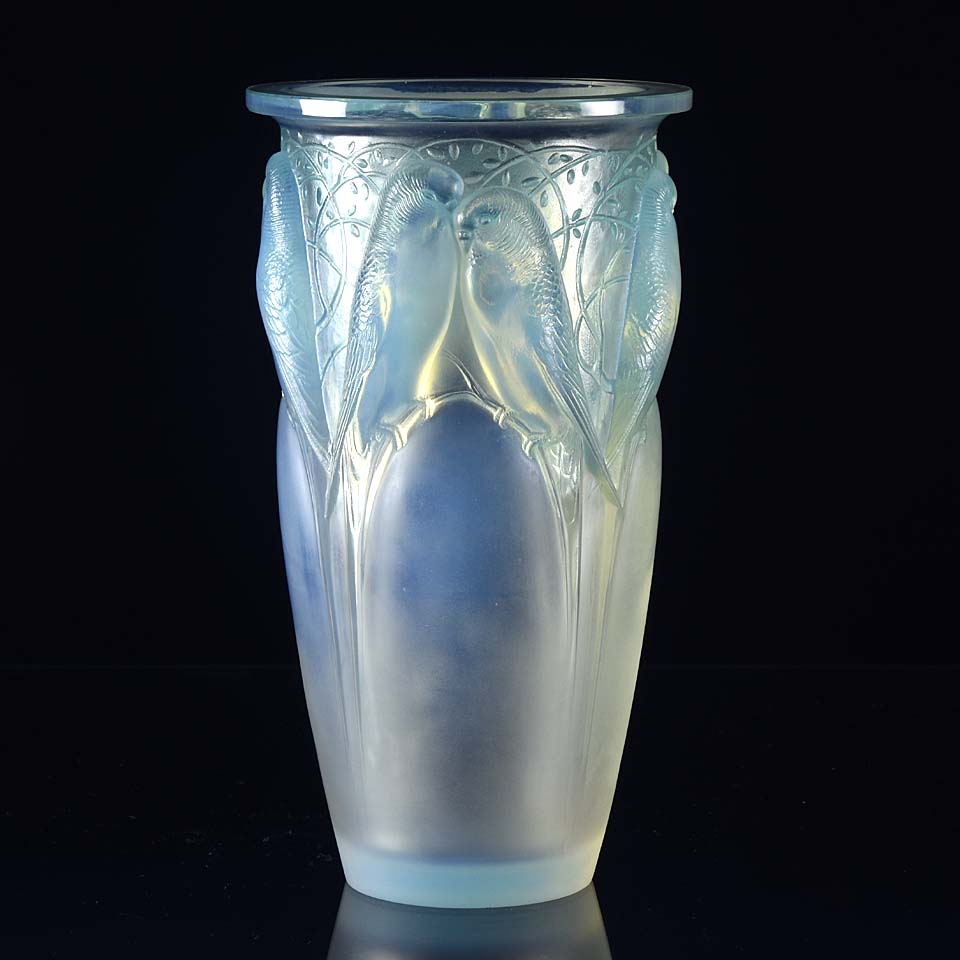 Rene Lalique Ceylan Vase - Art Deco Glass - Hickmet Fine Arts