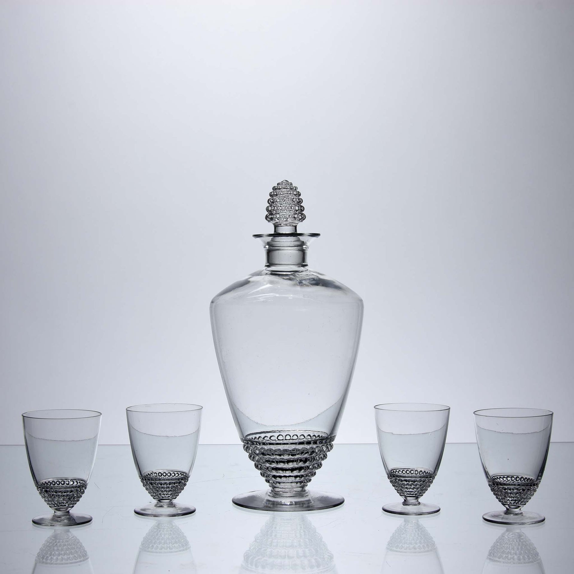 Lalique Decanter Set - Rene Lalique Glass - Hickmet Fine Arts 