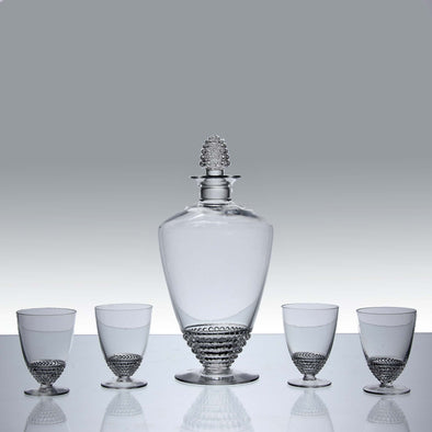 Lalique Decanter Set - Rene Lalique Glass - Hickmet Fine Arts 