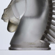 Longchamp Art Deco Glass Car Mascot by Rene Lalique 