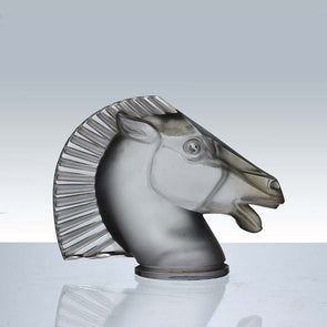 Longchamp Art Deco Glass Car Mascot by Rene Lalique 