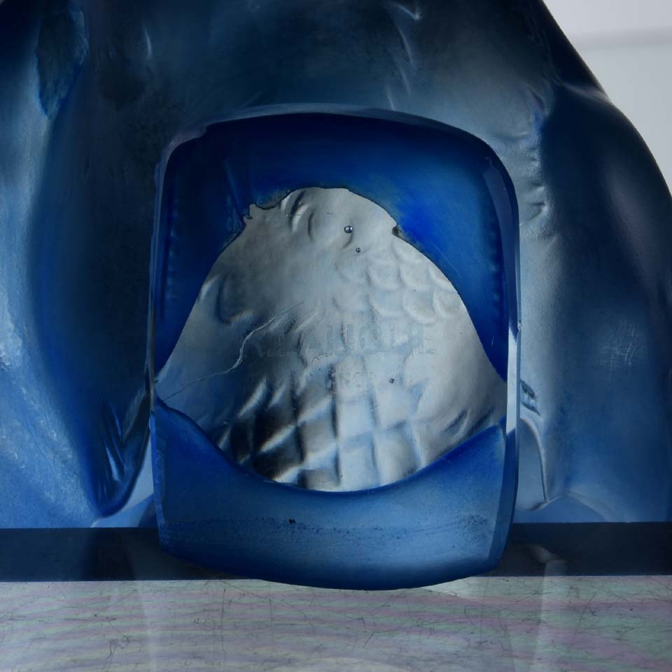René Lalique "Moineau Coquet Bleu"
