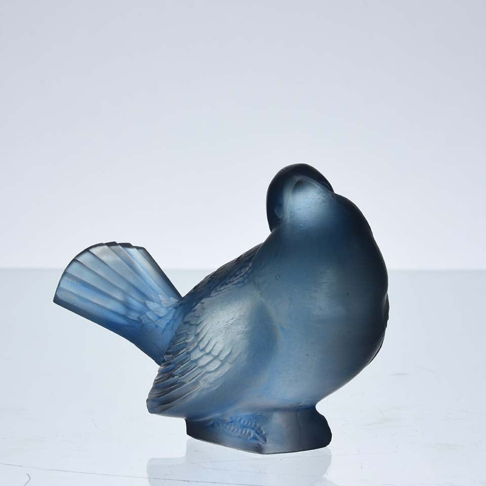 René Lalique Moineau Moqueur Blue - Hickmet Fine Arts