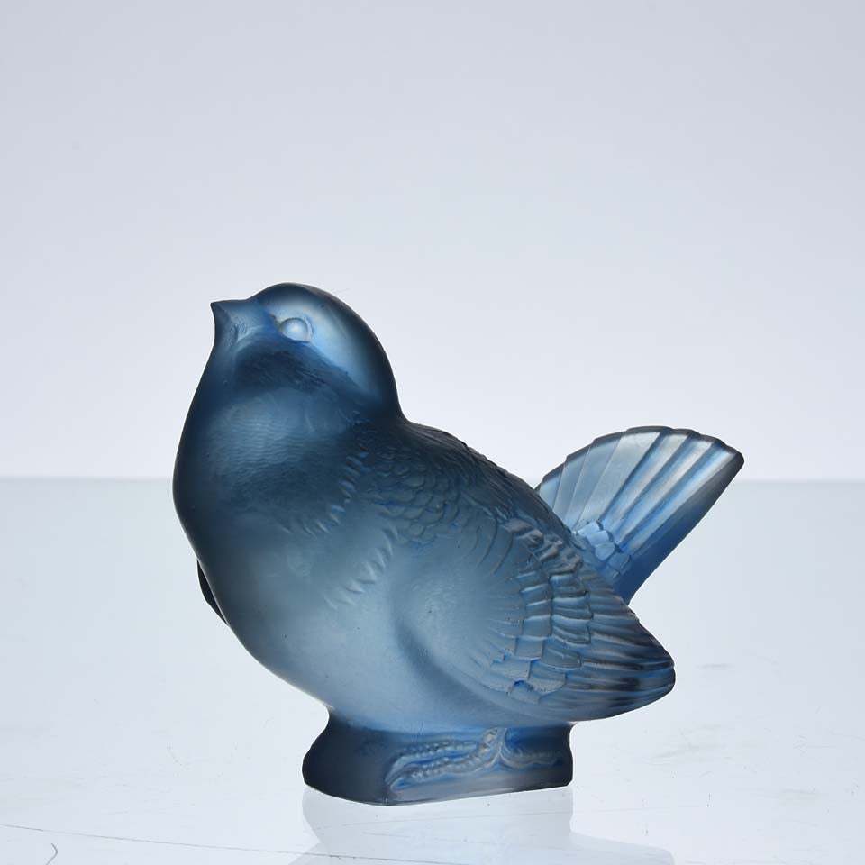 René Lalique Moineau Moqueur Blue - Hickmet Fine Arts