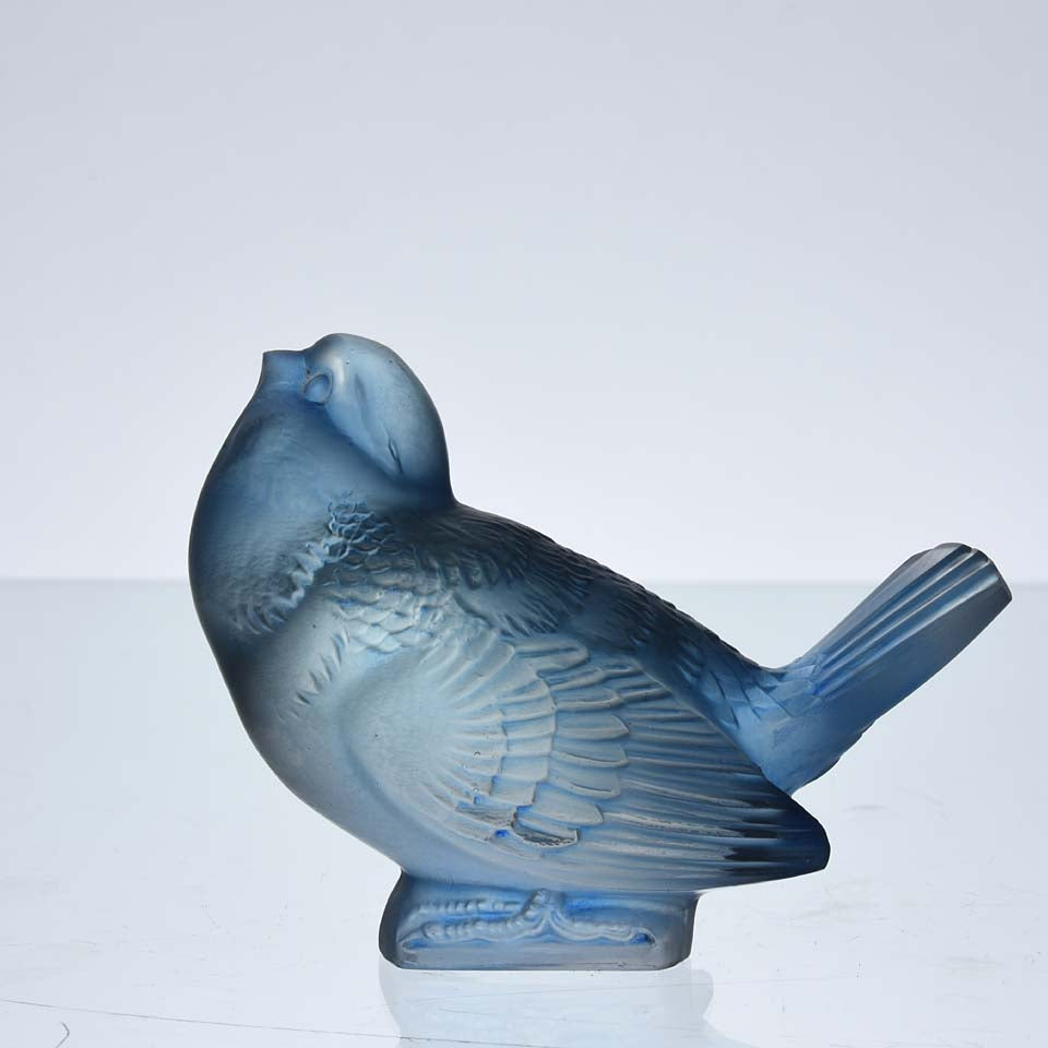 René Lalique Moineau Moqueur Blue - Hickmet Fine Arts