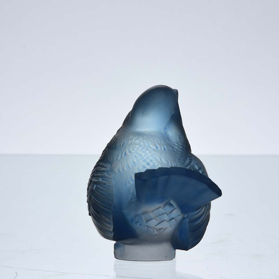 René Lalique Moineau Moqueur Blue - Hickmet Fine Arts