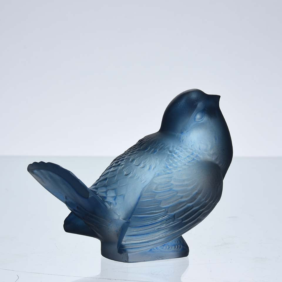 René Lalique Moineau Moqueur Blue - Hickmet Fine Arts