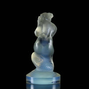 Art Deco Opalescent Glass Car Mascot Naiade by Rene Lalique 