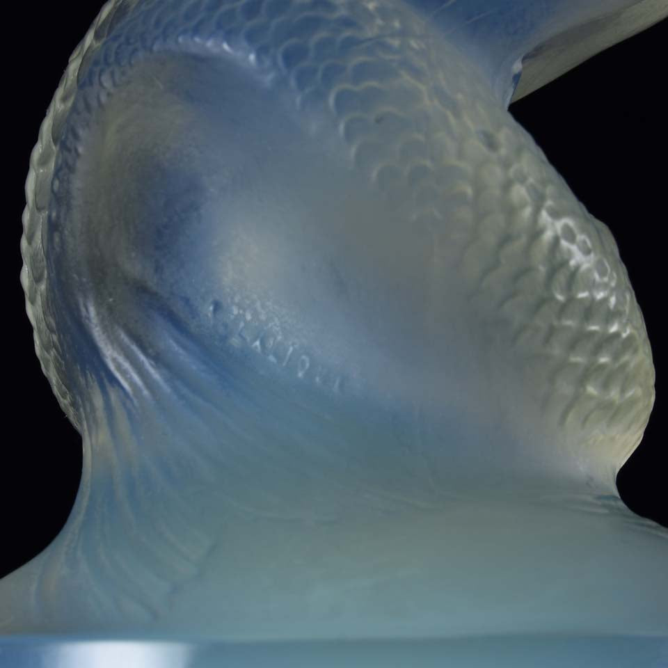 Art Deco Opalescent Glass Car Mascot Naiade by Rene Lalique 