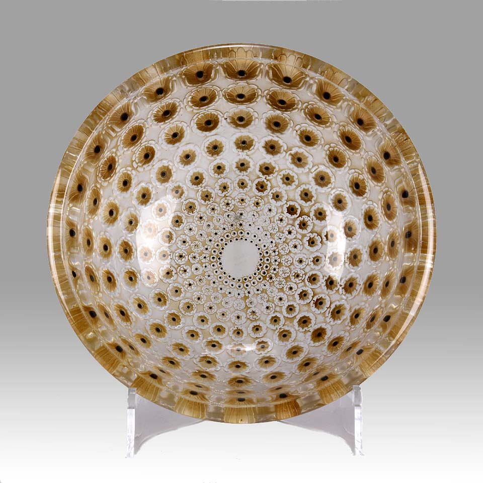 René Lalique Nemours Bowl - Art Deco Glass - Hickmet Fine Arts