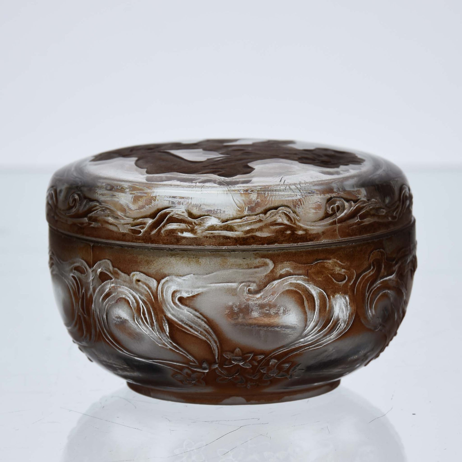 Rene Lalique L'Origan - Lalique Powder Box - Hickmet Fine Arts