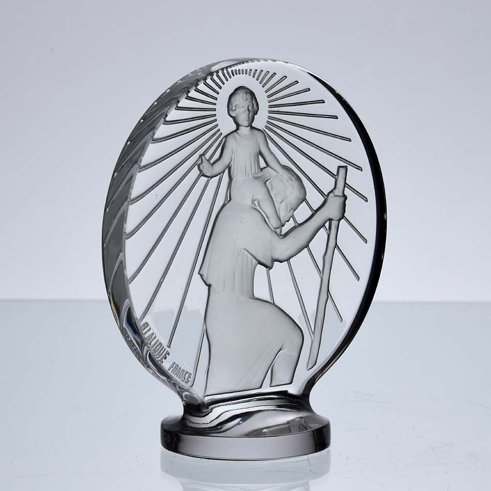 Car Mascot by René Lalique - St Christophe Mascot - Hickmet Fine Arts