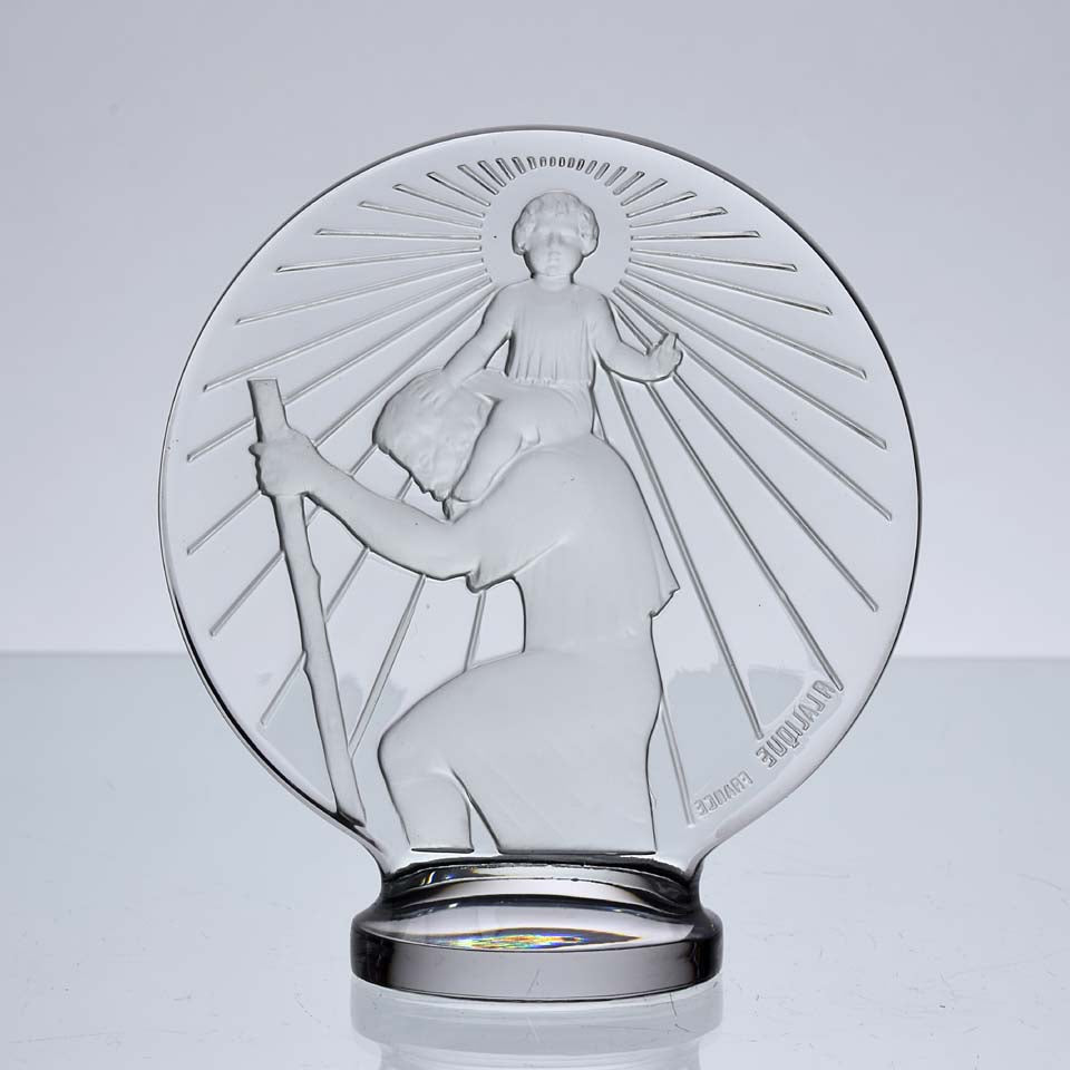 Car Mascot by René Lalique - St Christophe Mascot - Hickmet Fine Arts