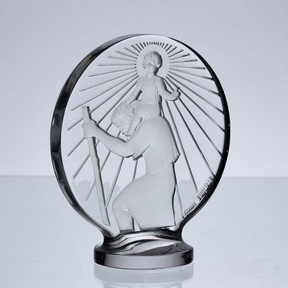 Car Mascot by René Lalique - St Christophe Mascot - Hickmet Fine Arts