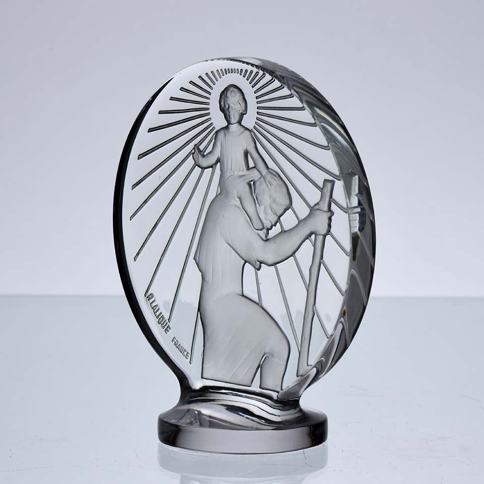 Car Mascot by René Lalique - St Christophe Mascot - Hickmet Fine Arts