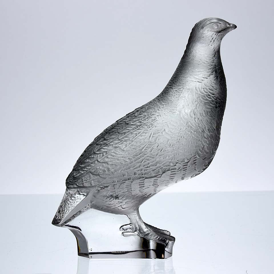 René Lalique Glass figure Perdrix Debout 