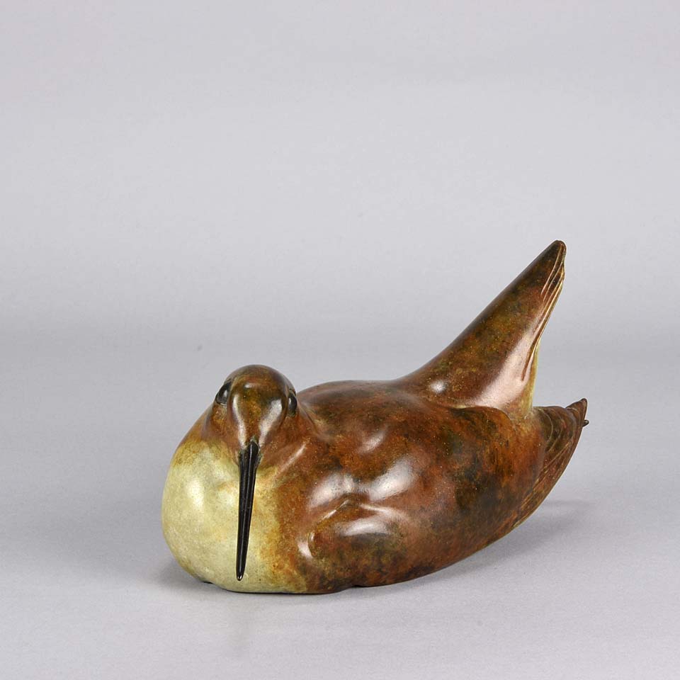 “Resting Woodcock” by Nick Bibby Limited Edition Bronze