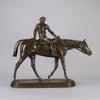 Bonheur bronze horse and jockey