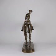 Bonheur bronze horse and jockey