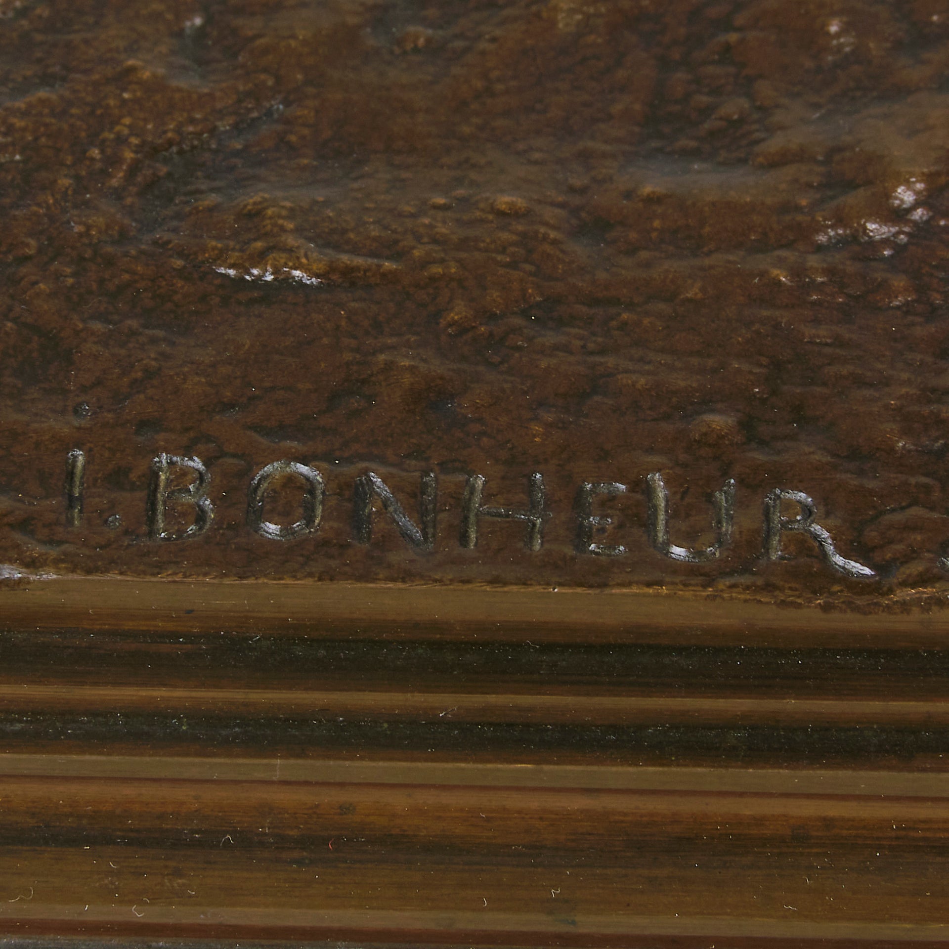 Bonheur bronze horse and jockey