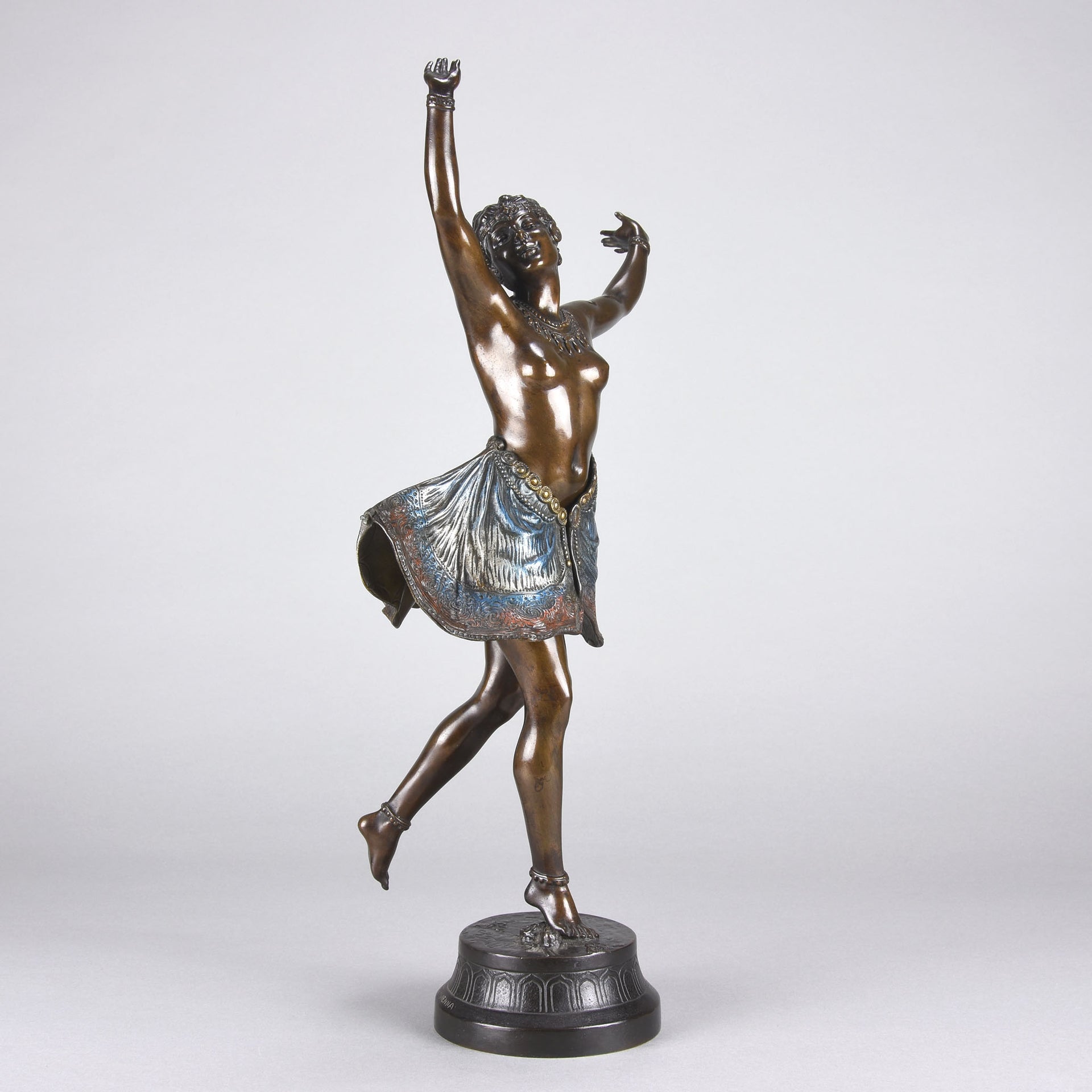 Antique Bronze - Vienna Bronze - Butterfly Dancer - Richard Thuss Bronze - Hickmet Fine Arts