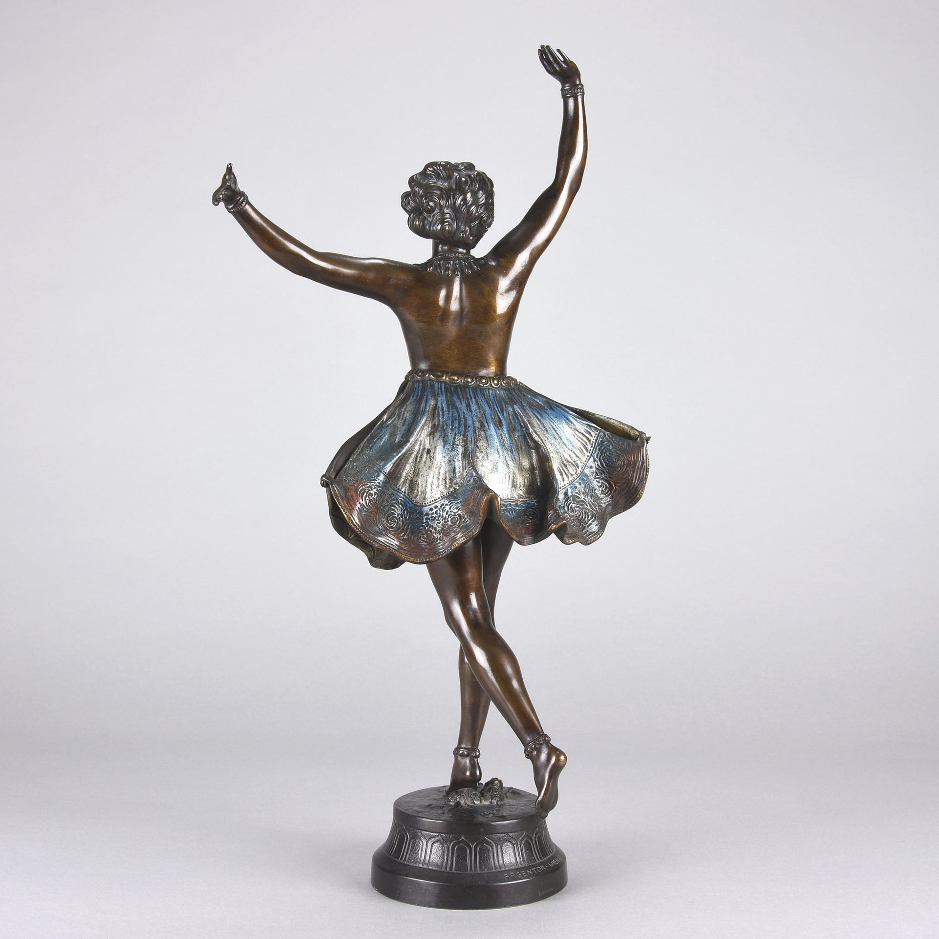 Antique Bronze - Vienna Bronze - Butterfly Dancer - Richard Thuss Bronze - Hickmet Fine Arts
