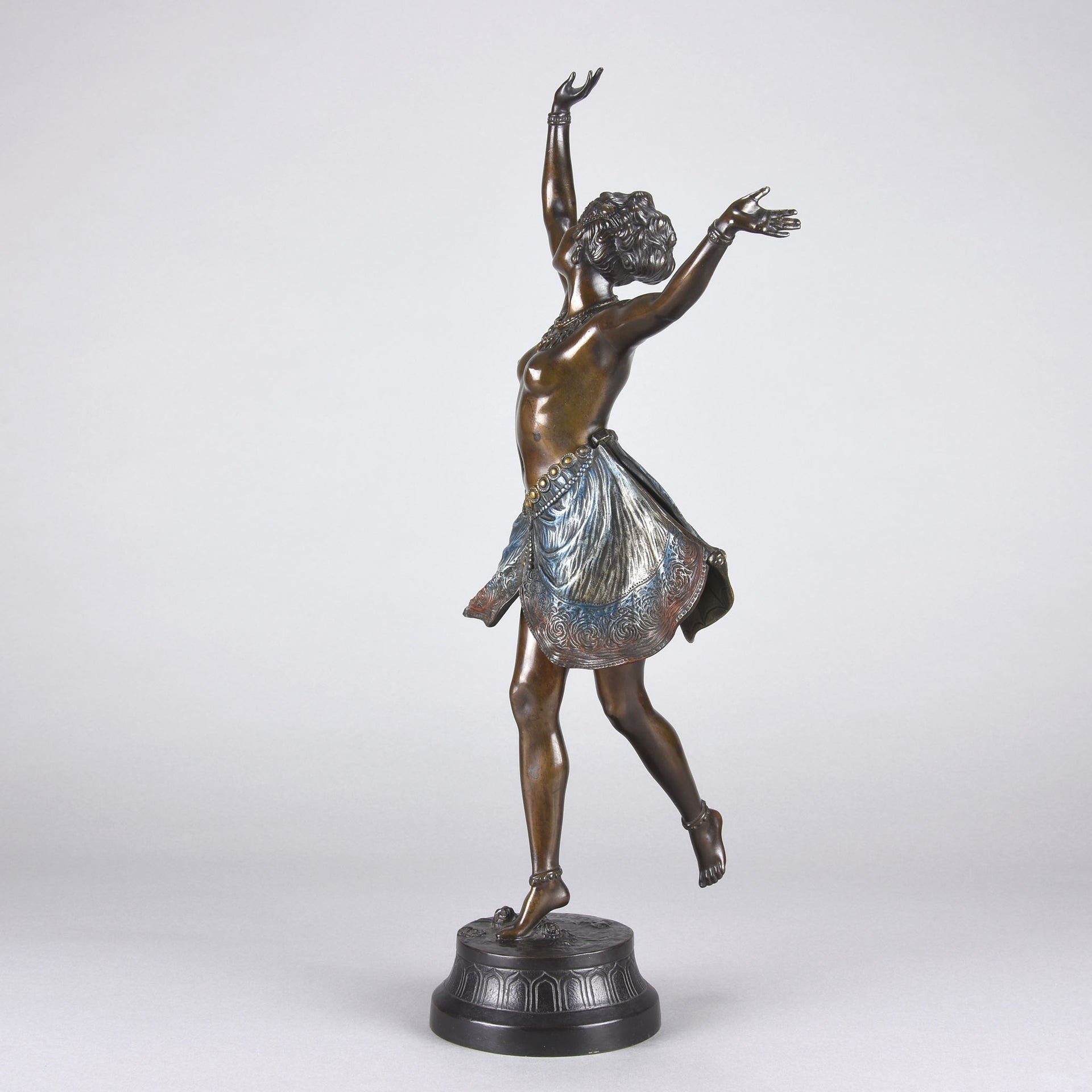 Antique Bronze - Vienna Bronze - Butterfly Dancer - Richard Thuss Bronze - Hickmet Fine Arts