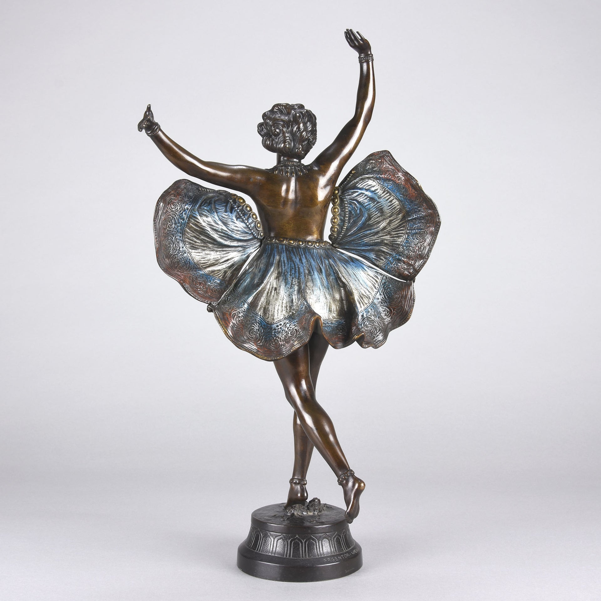 Antique Bronze - Vienna Bronze - Butterfly Dancer - Richard Thuss Bronze - Hickmet Fine Arts