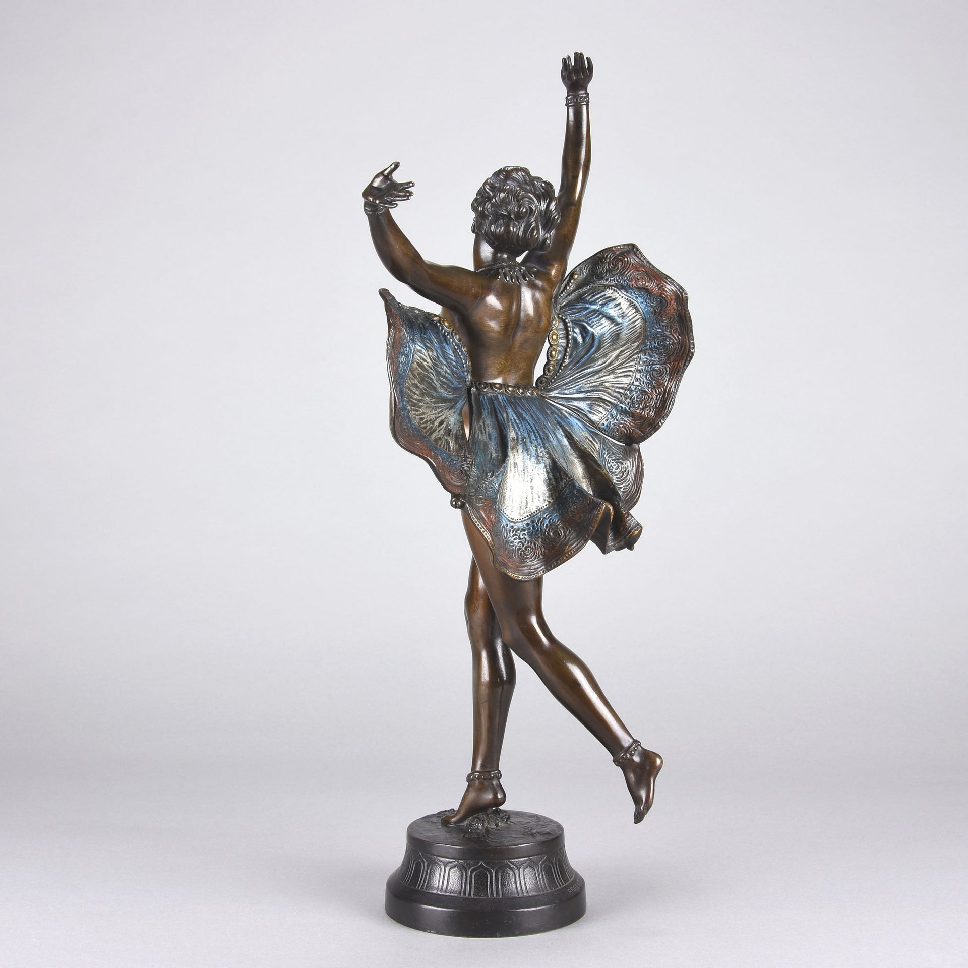 Antique Bronze - Vienna Bronze - Butterfly Dancer - Richard Thuss Bronze - Hickmet Fine Arts