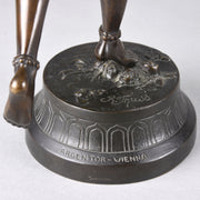 Antique Bronze - Vienna Bronze - Butterfly Dancer - Richard Thuss Bronze - Hickmet Fine Arts