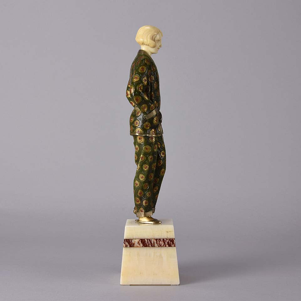 Georges Rigot Figure "Pyjama Girl" - Art Deco - Hickmet Fine Arts 