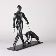 Rivoire Bronze - Femme avec Chien - Hickmet Fine Arts